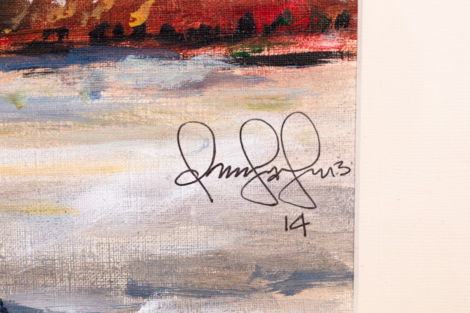 Contemporary Surrealist Shadow Figure with Factory Signed 2014 Painting on Paper - Thumbnail 6