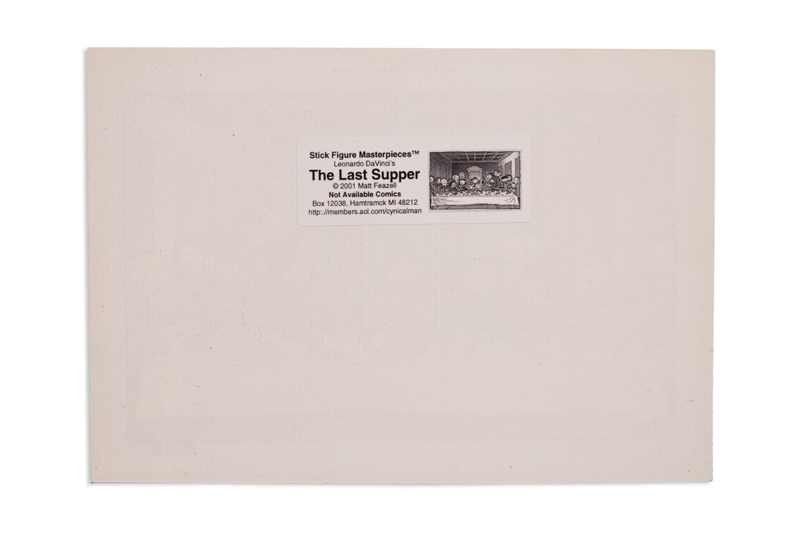 Matt Feazell Signed Leonardo DaVinci’s The Last Supper Stick Figure Masterpieces - Thumbnail 4