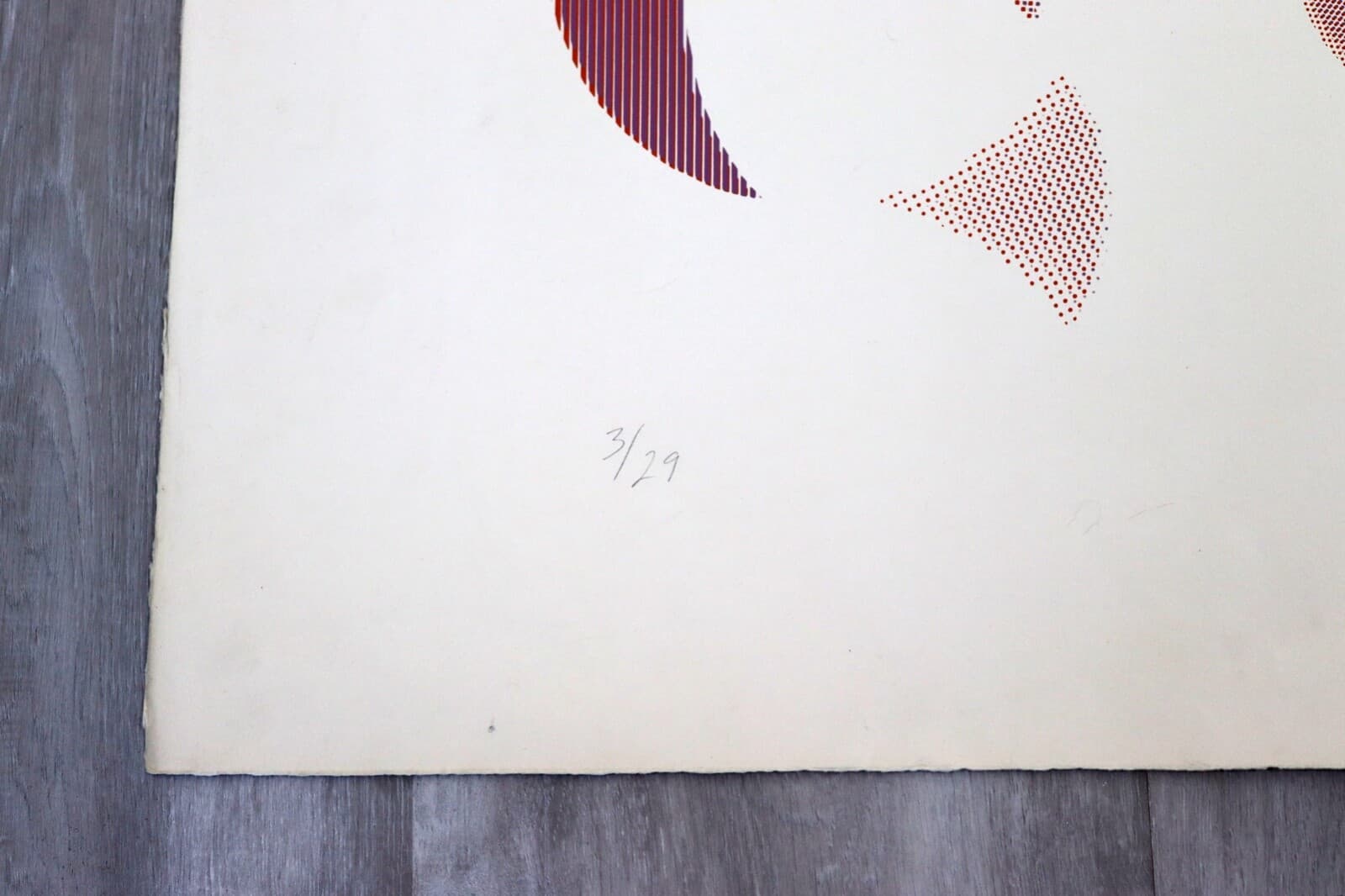 Woodman Pink Swirl Abstract Contemporary Unframed Serigraph Signed by Woodman - Thumbnail 3