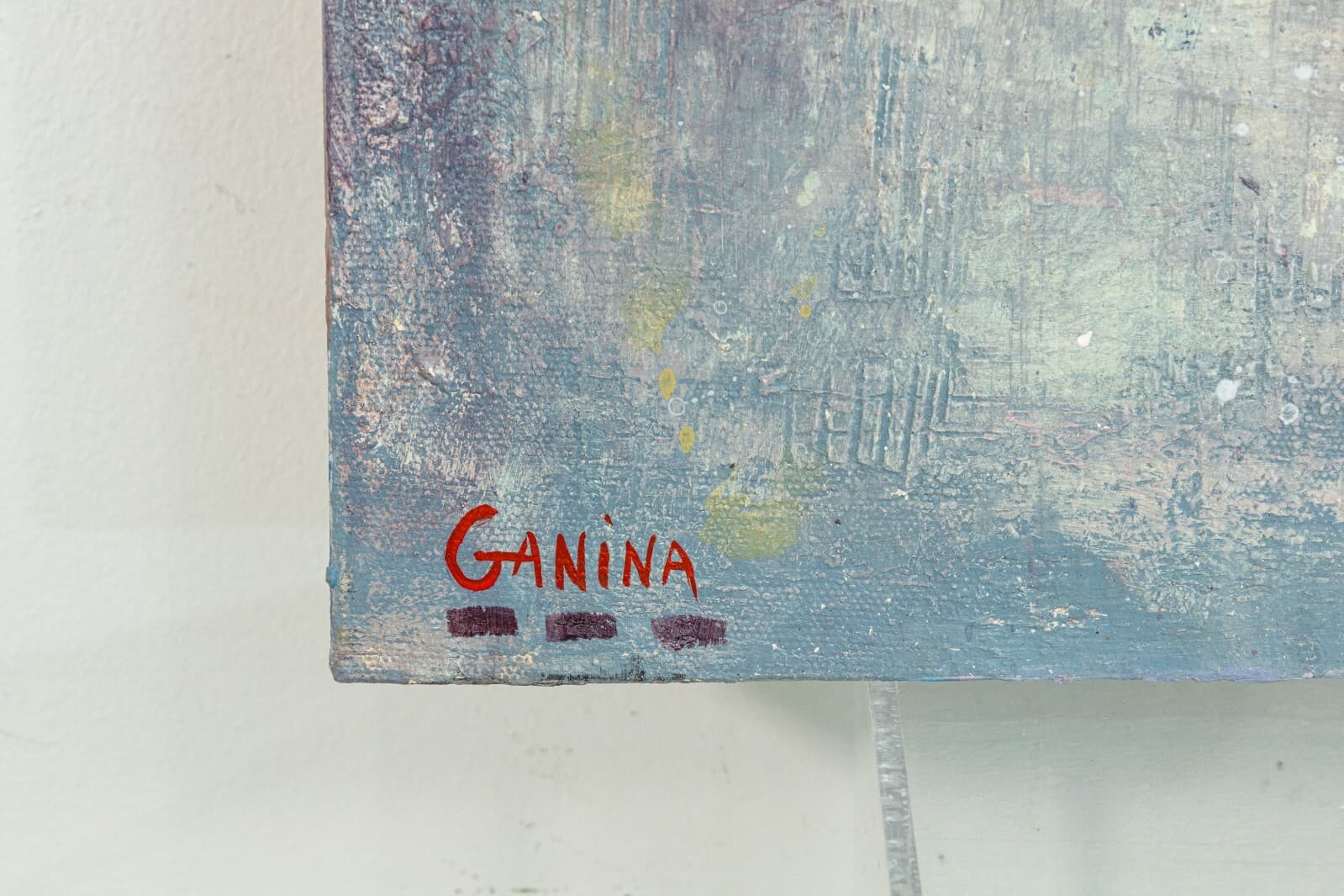 Anna Ganina Recapturing Summer Signed Contemporary Surrealism Acrylic Painting - Thumbnail 4