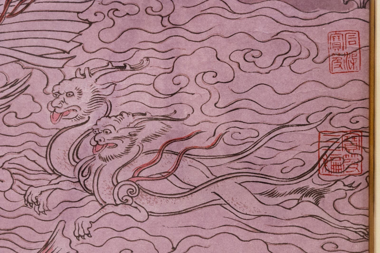 Ku Kai-Chi After Tang Artist The Nymph in the Lo River Chinese Ink & Watercolor - Thumbnail 5