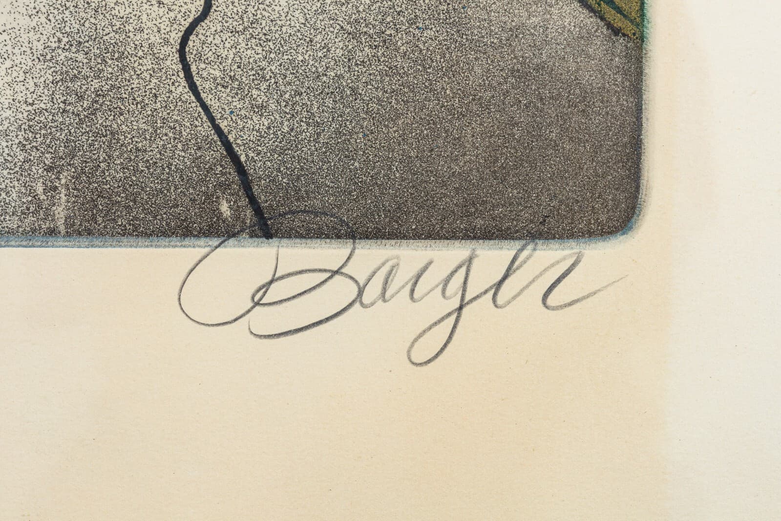 Peter Barger The Artist and the Lady Love Modern Expressionist Etching A.P. 4/9 - Thumbnail 5