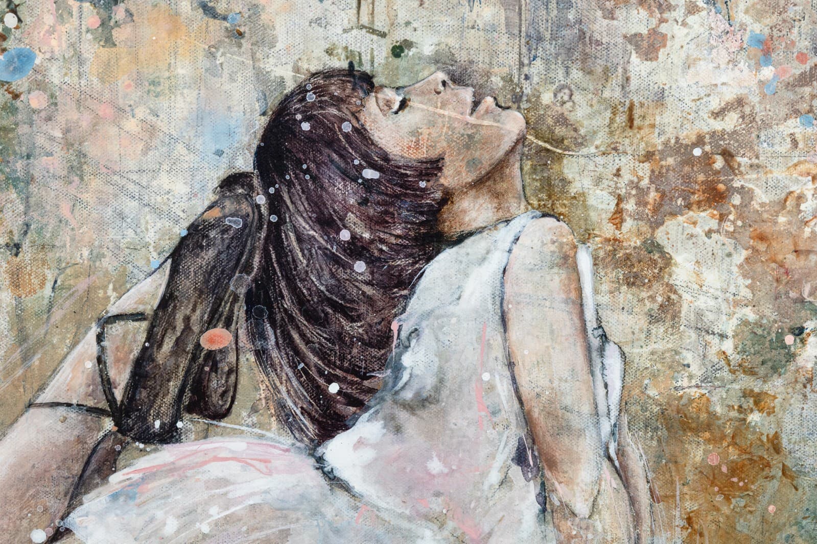 Anna Ganina Queens of Summer Signed Contemporary Surrealism Acrylic Painting - Thumbnail 2