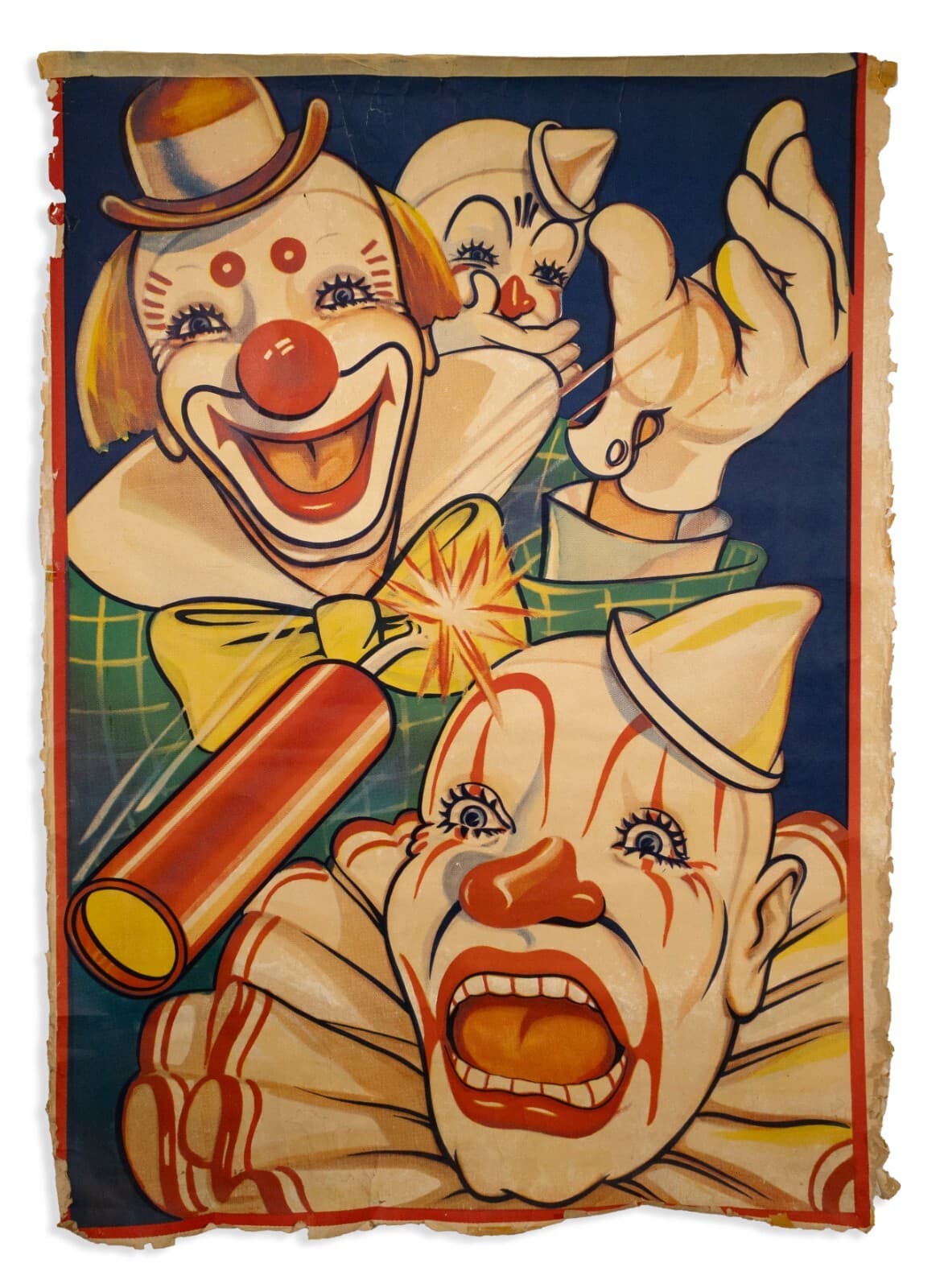 Vintage Clyde Beatty Cole Bros. Circus Dynamite Clowns Midcentury Modern