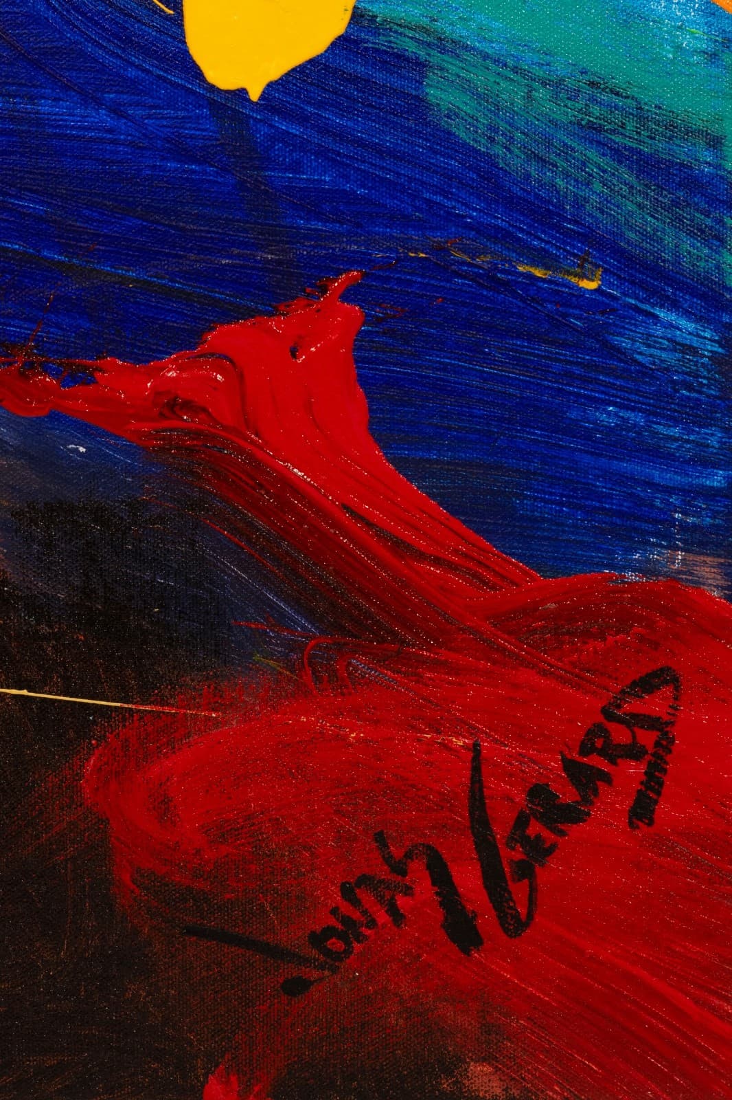 Jonas Gerard - Presence Is (2007) Singed Acrylic on Canvas Contemporary Painting - Thumbnail 5