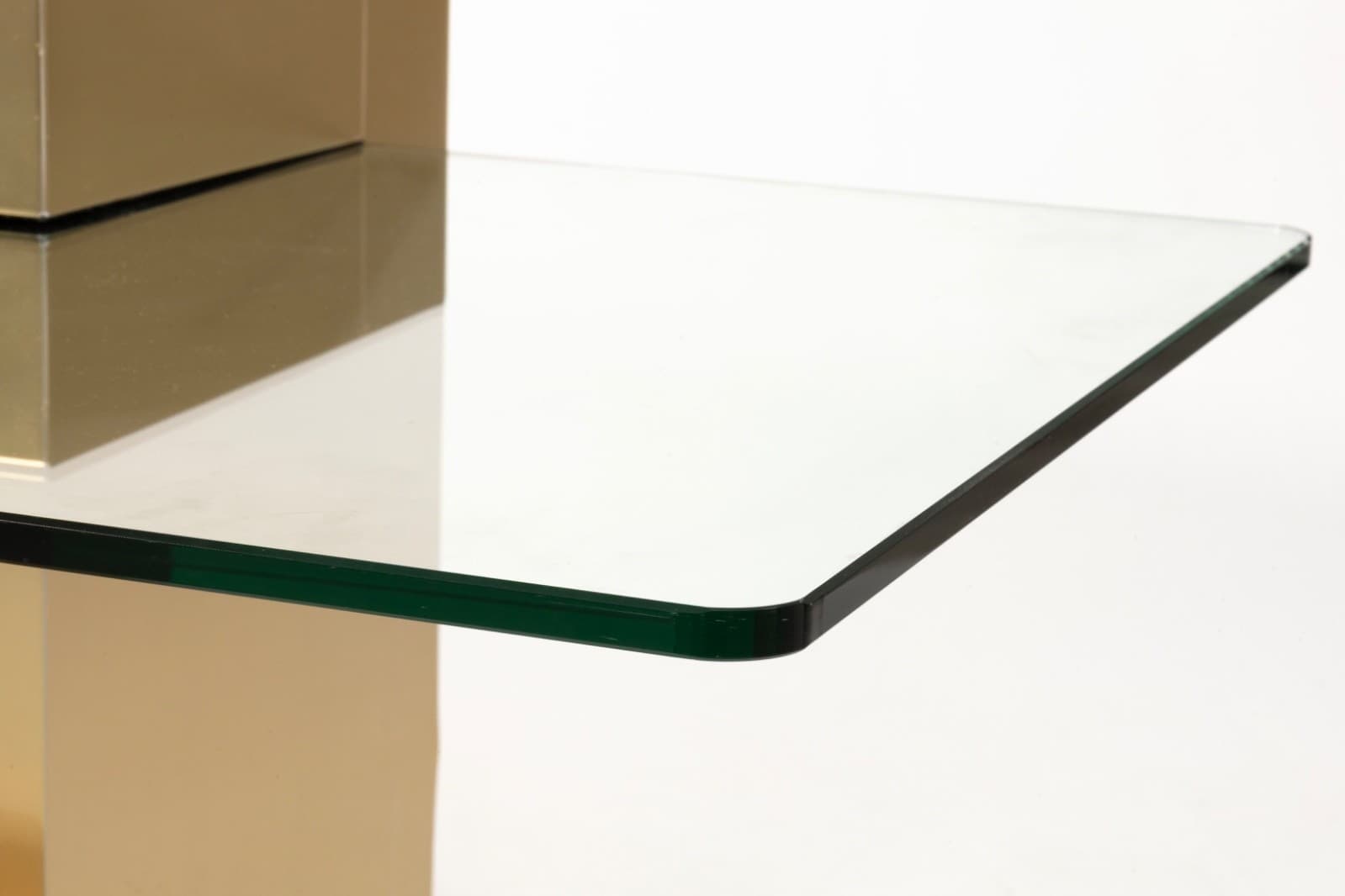 Cityscape Brass And Glass Floating Coffee Table By Paul Evans - Thumbnail 5