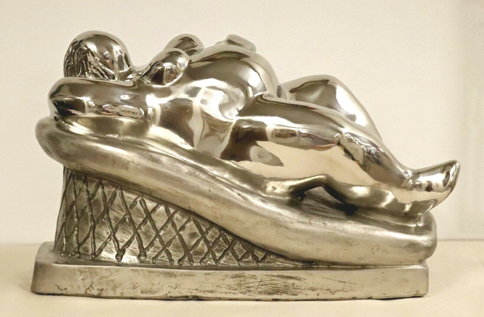 Contemporary Stainless Steel Little Goddess Table Sculpture by Jerry Soble 1990s - Thumbnail 2