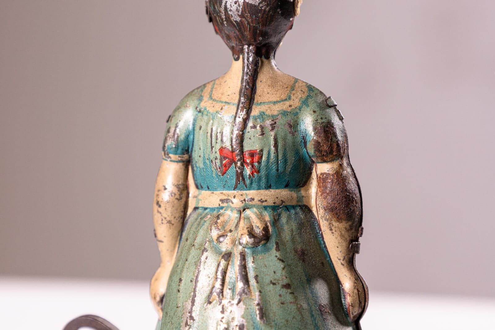 Heinrich Fisher & Co Woman in Apron Antique Windup Tin Toy Collectables 1920s - Thumbnail 7