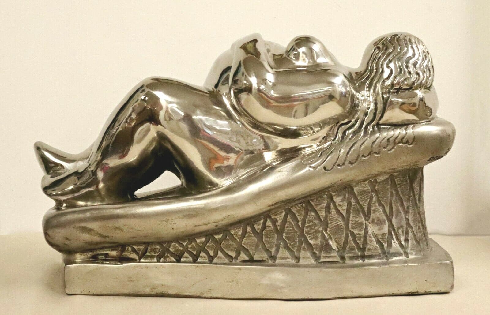 Contemporary Stainless Steel Little Goddess Table Sculpture by Jerry Soble 1990s - Thumbnail 7