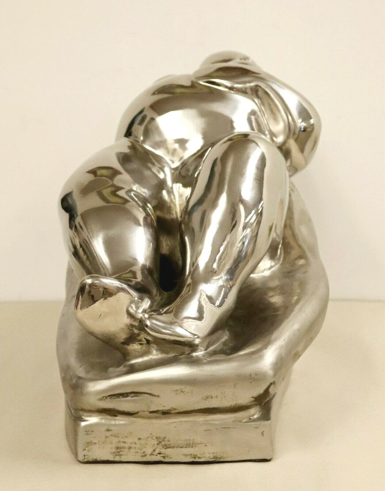 Contemporary Stainless Steel Little Goddess Table Sculpture by Jerry Soble 1990s - Thumbnail 5