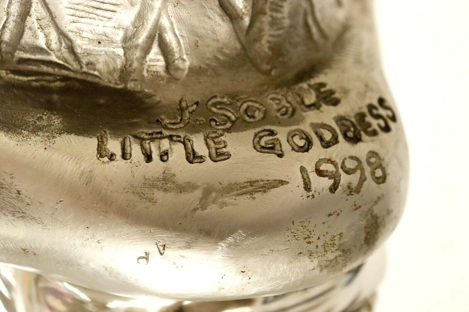 Contemporary Stainless Steel Little Goddess Table Sculpture by Jerry Soble 1990s - Thumbnail 10