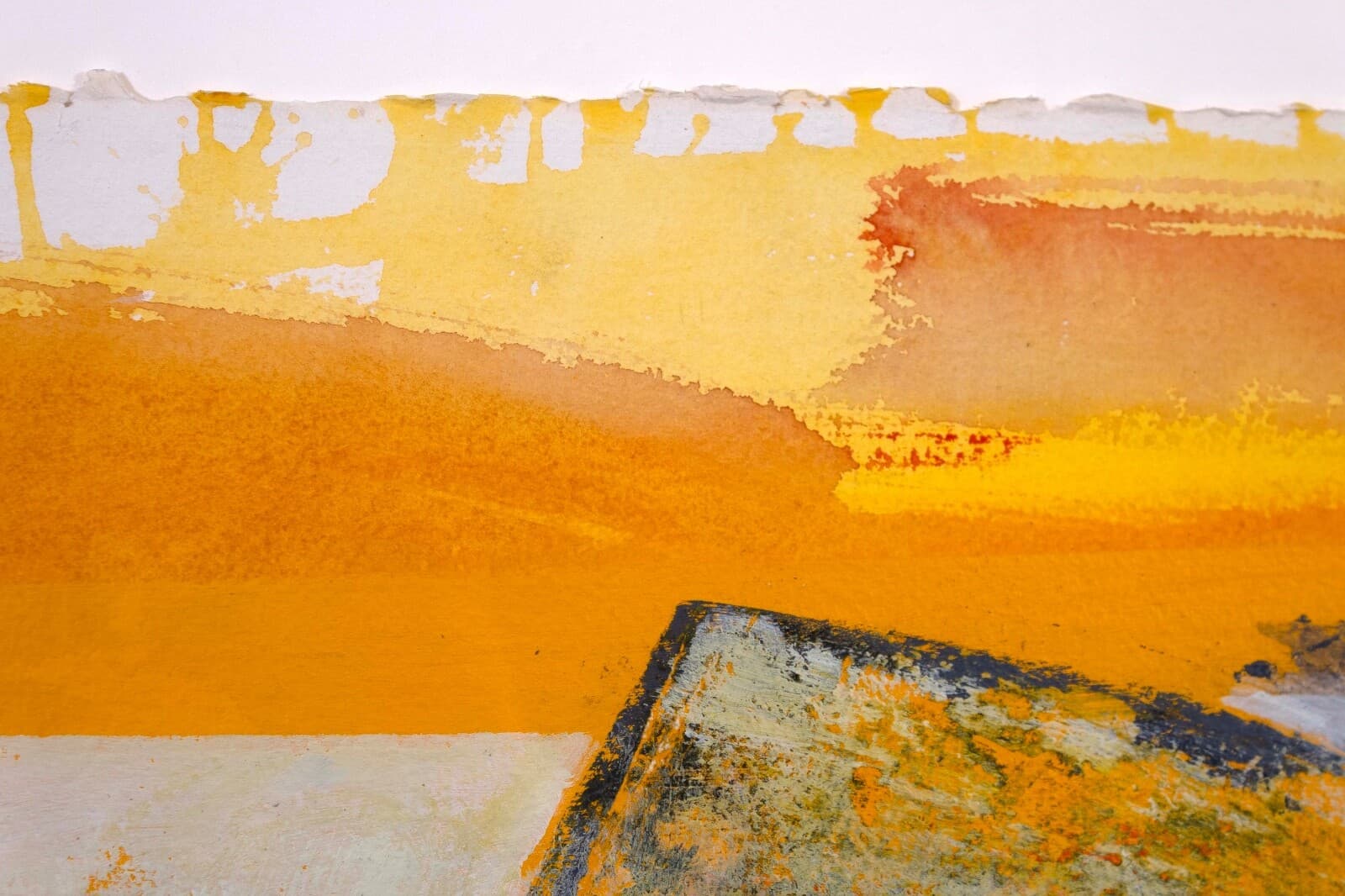 Perez Celis Buenos Aires Abstract Oil Painting on Paper 1989 - Thumbnail 6