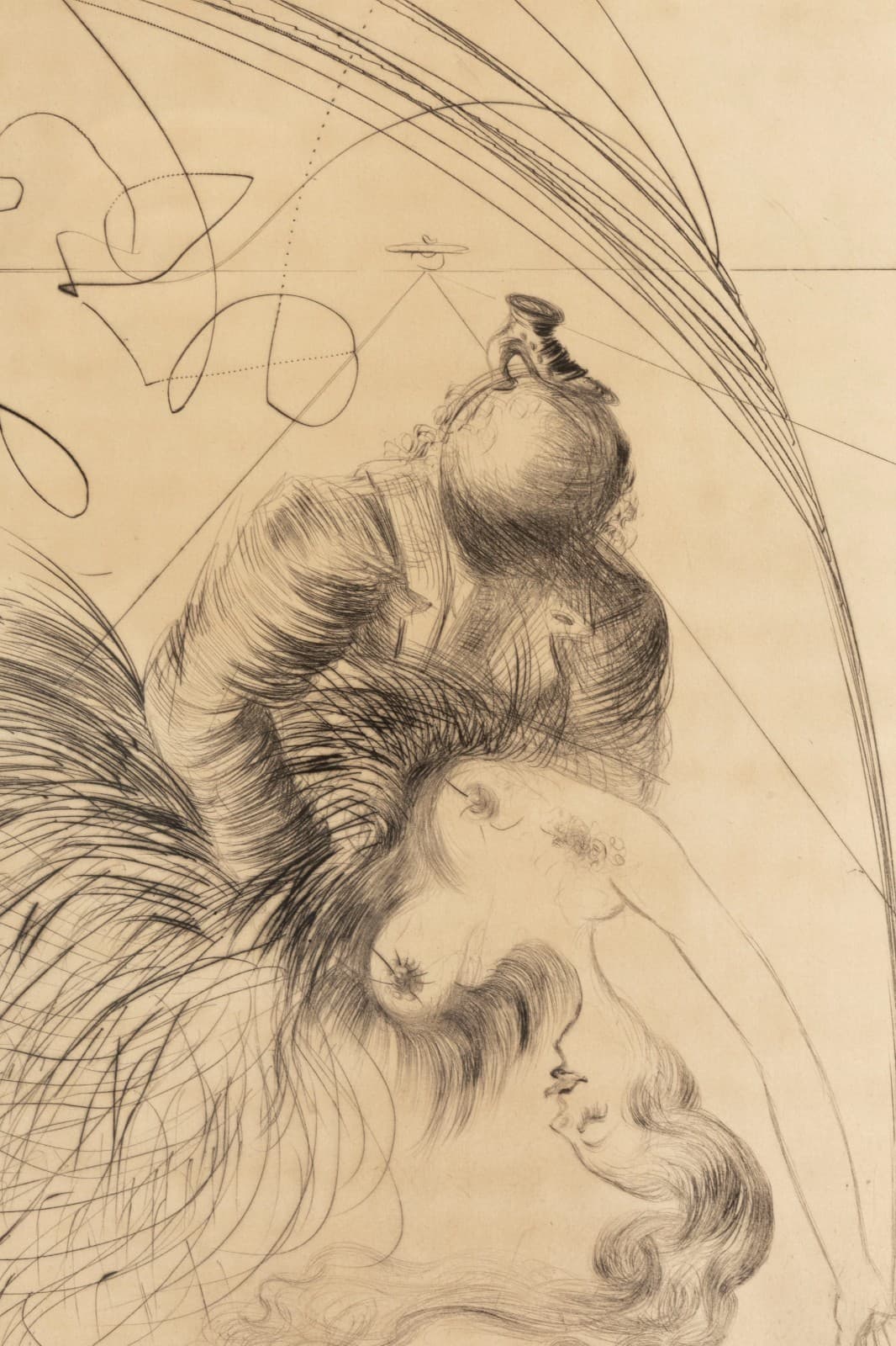 Salvador Dali Femme a la Chaussure (Woman with Shoe) 1968 Signed Etching 26/50 - Thumbnail 3