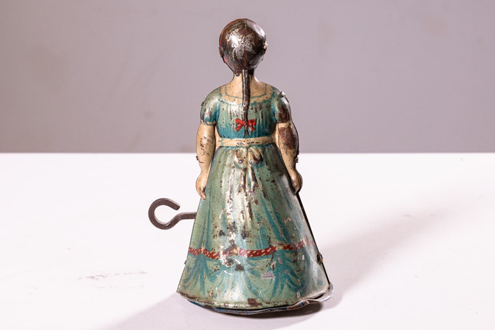 Heinrich Fisher & Co Woman in Apron Antique Windup Tin Toy Collectables 1920s - Thumbnail 4