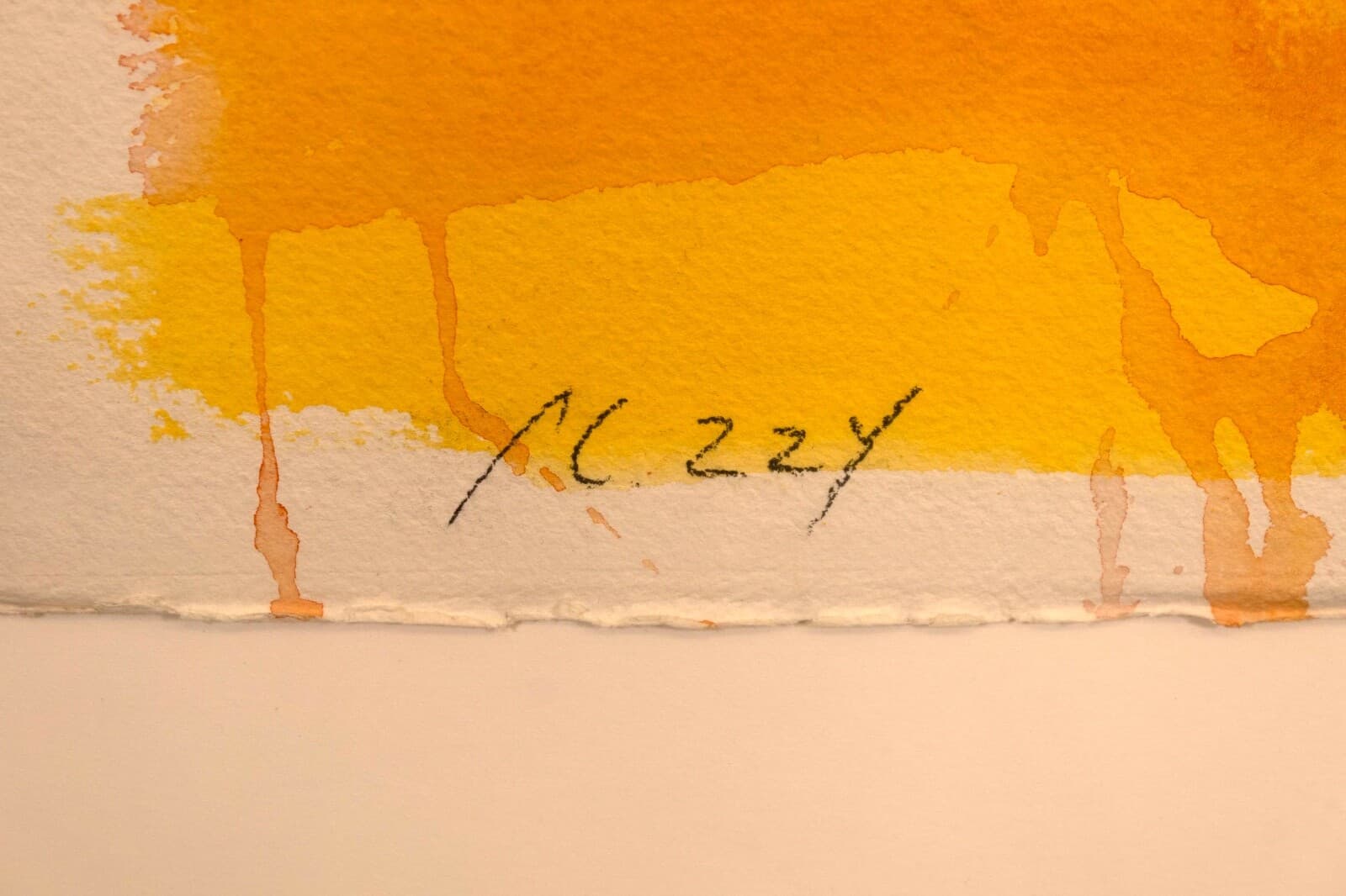 Perez Celis Buenos Aires Abstract Oil Painting on Paper 1989 - Thumbnail 8
