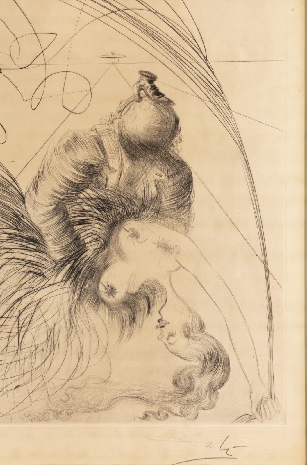 Salvador Dali Femme a la Chaussure (Woman with Shoe) 1968 Signed Etching 26/50 - Thumbnail 4