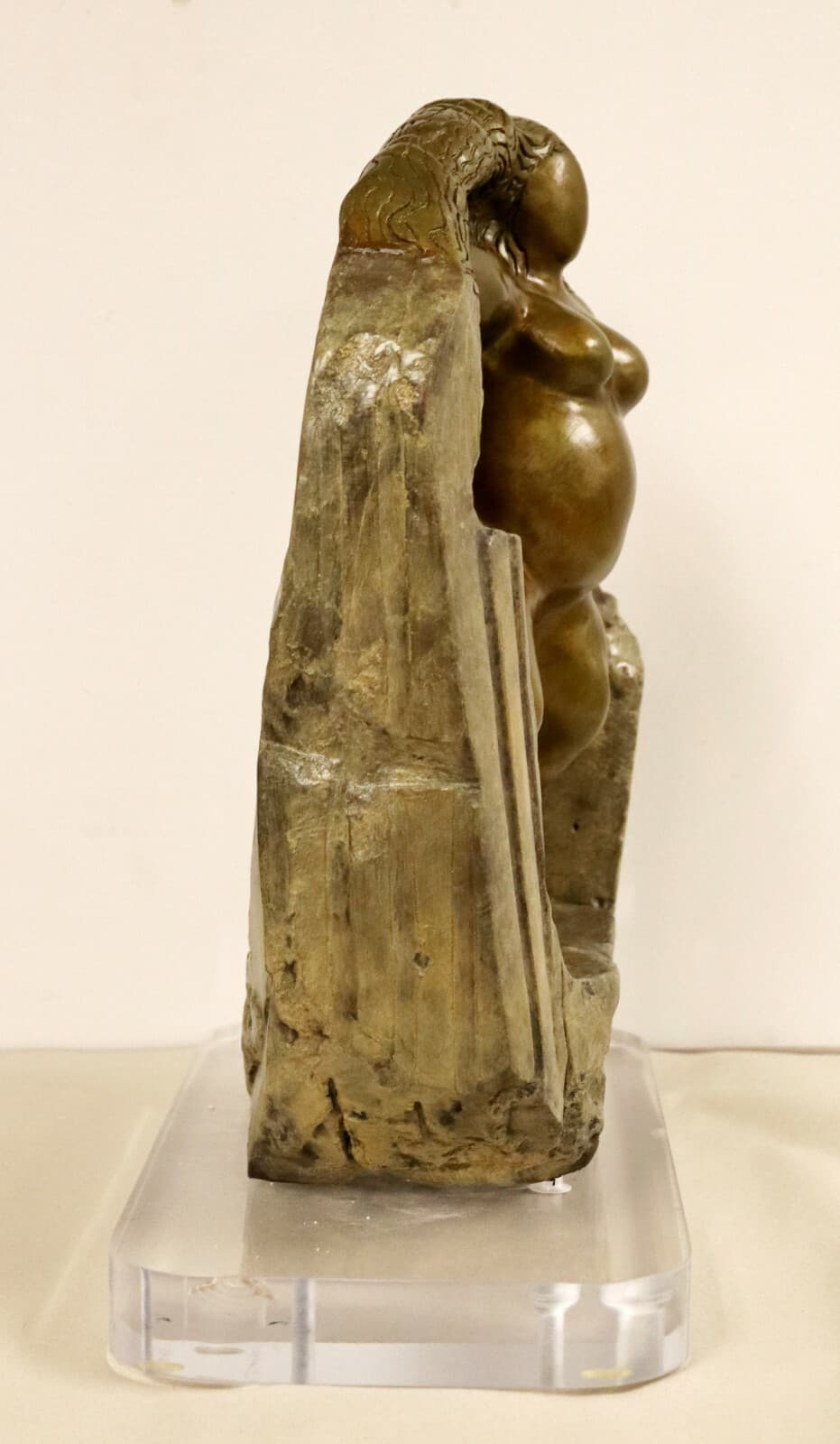 Contemporary Bronze Table Sculpture Duchess Nude Signed by Jerry Soble 1990s - Thumbnail 5