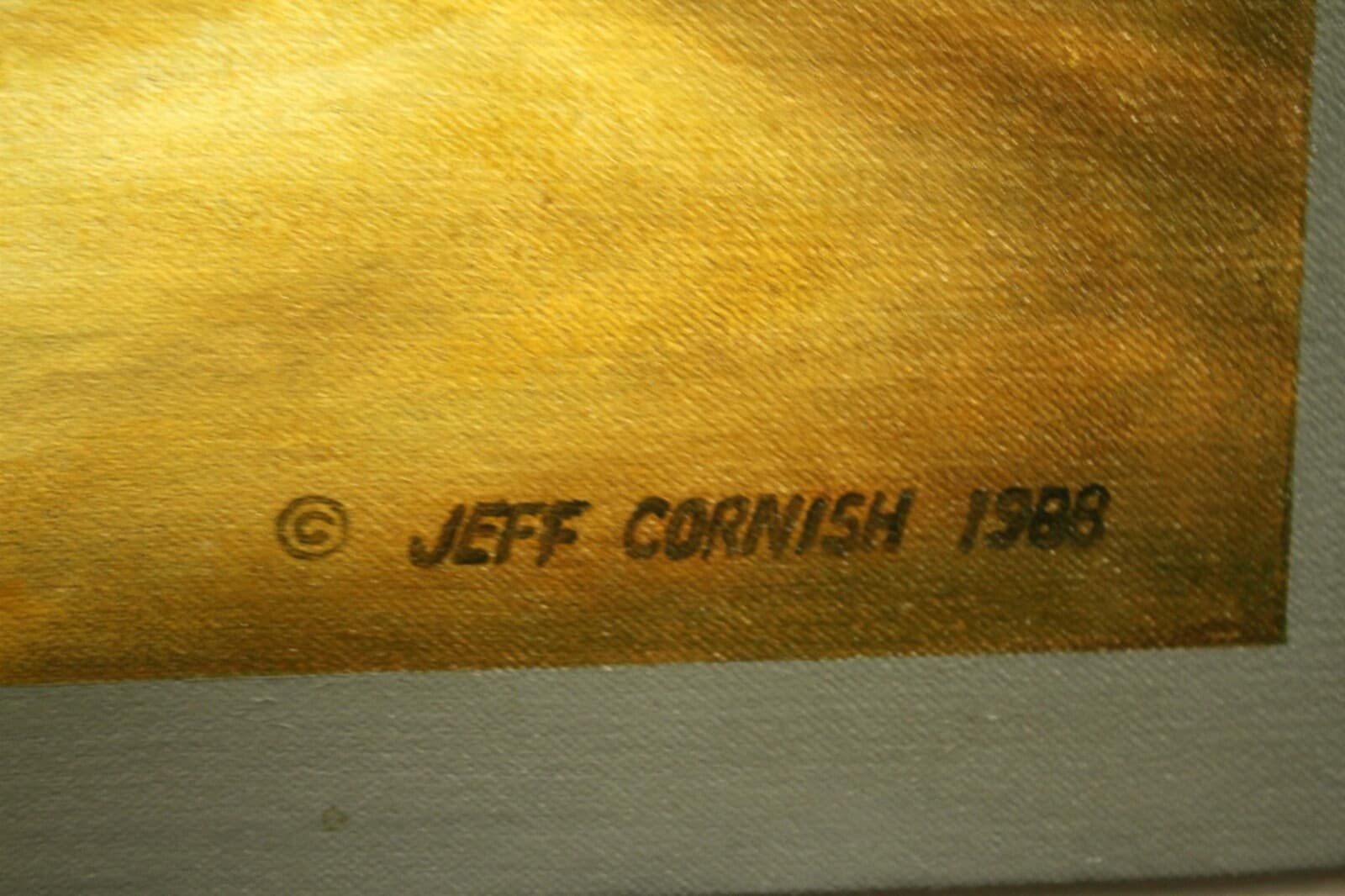 Jeff Cornish Body Armour Signed 1988 Photorealistic Acrylic Painting on Canvas - Thumbnail 7