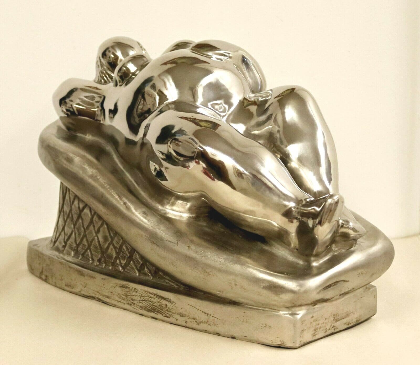Contemporary Stainless Steel Little Goddess Table Sculpture by Jerry Soble 1990s - Thumbnail 4