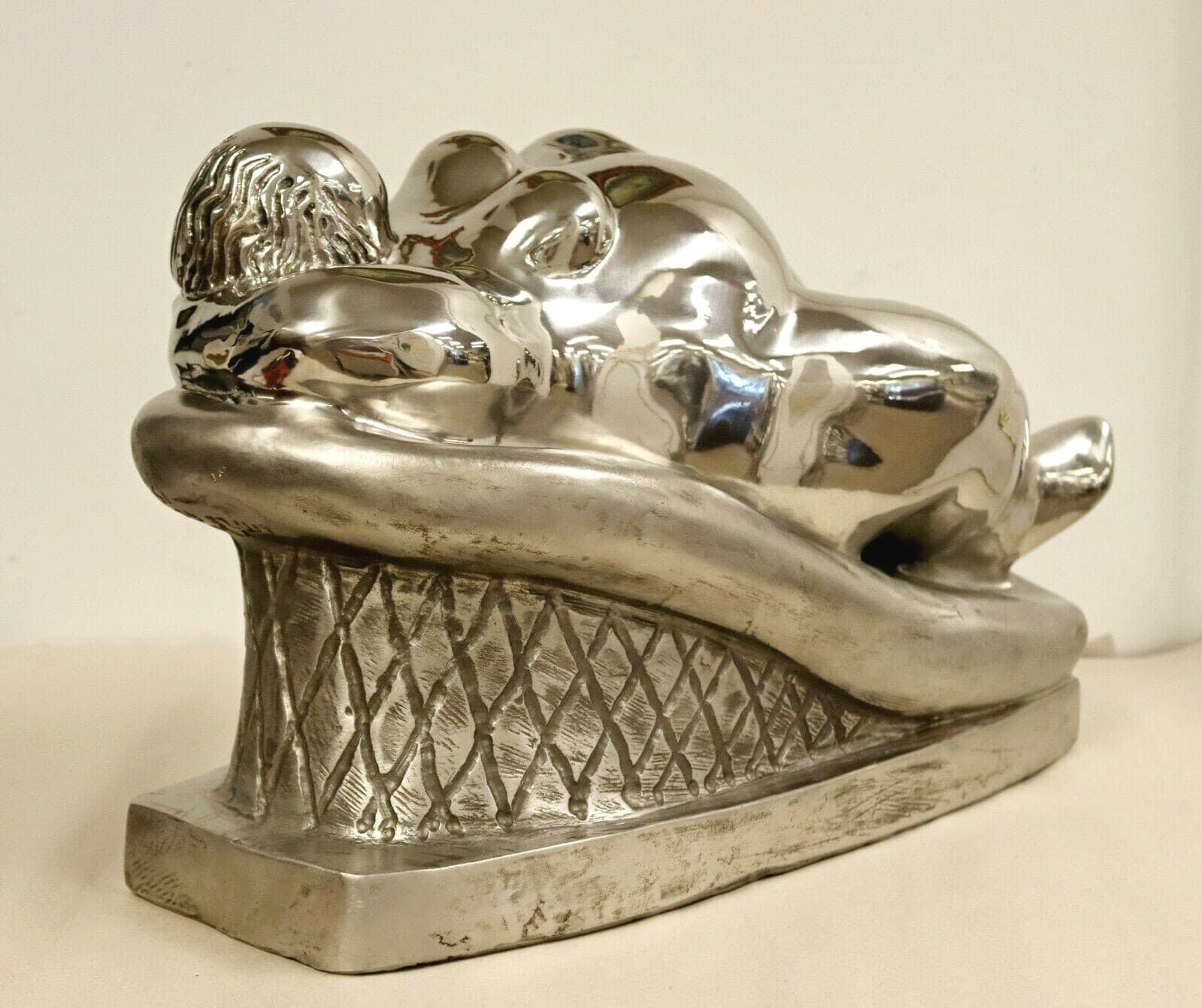 Contemporary Stainless Steel Little Goddess Table Sculpture by Jerry Soble 1990s - Thumbnail 9