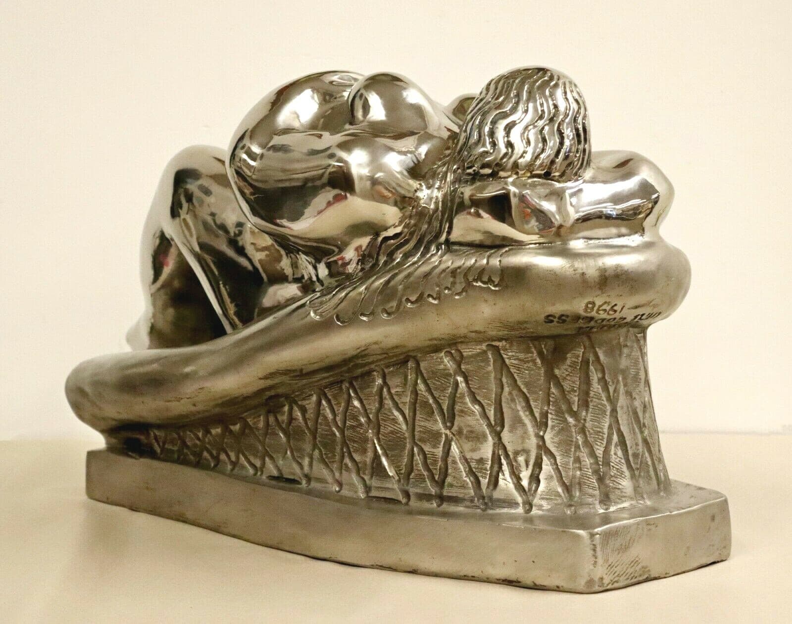 Contemporary Stainless Steel Little Goddess Table Sculpture by Jerry Soble 1990s - Thumbnail 8