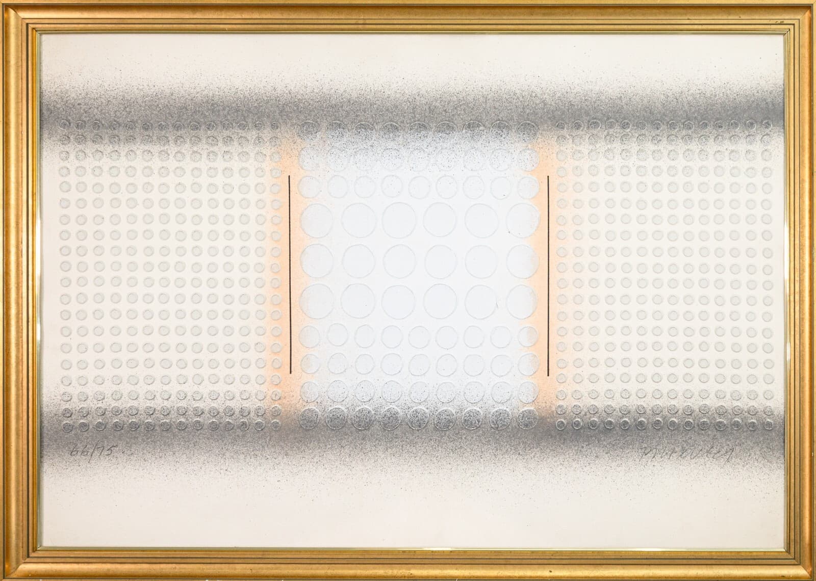 Paul Maxwell Modernist Signed Cast Paper Three Dimensional Art 66/75 Framed