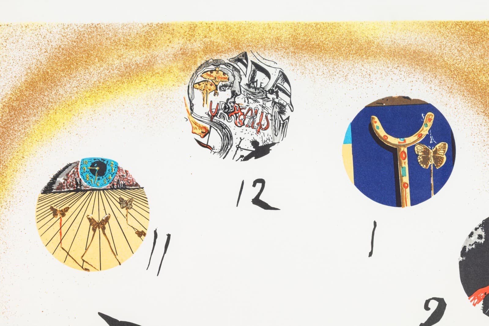 Modern Surrealism Lithograph In the Style of Salvador Dali Time & Space Unframed - Thumbnail 3