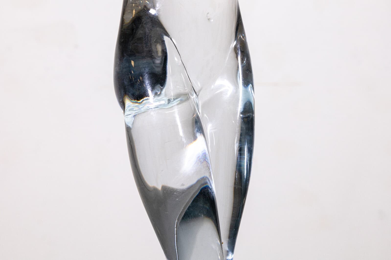 Elio Raffaeli for Salviati Murano Glass Clear Sculpture of a Figurative Woman - Thumbnail 5