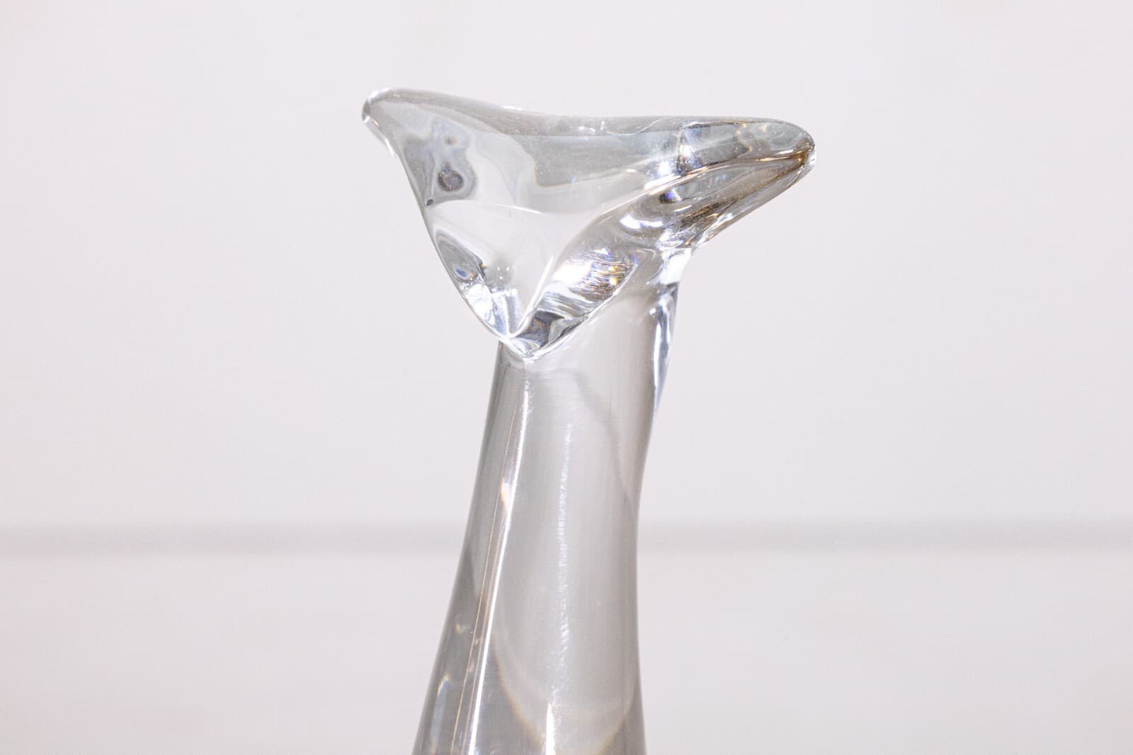Baccarat Crystal Glass Cat Figurine Table Sculpture - Thumbnail 2