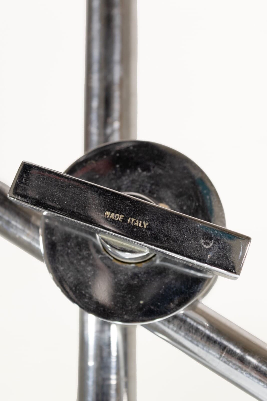 Robert Sonneman "Orbiter" Leather And Chrome Mid Century Modern Floor Lamp - Thumbnail 8