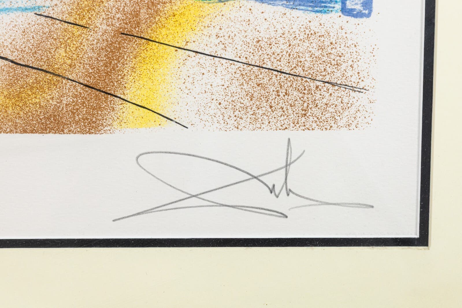 Modern Surrealism Lithograph In the Style of Salvador Dali Time & Space Unframed - Thumbnail 9