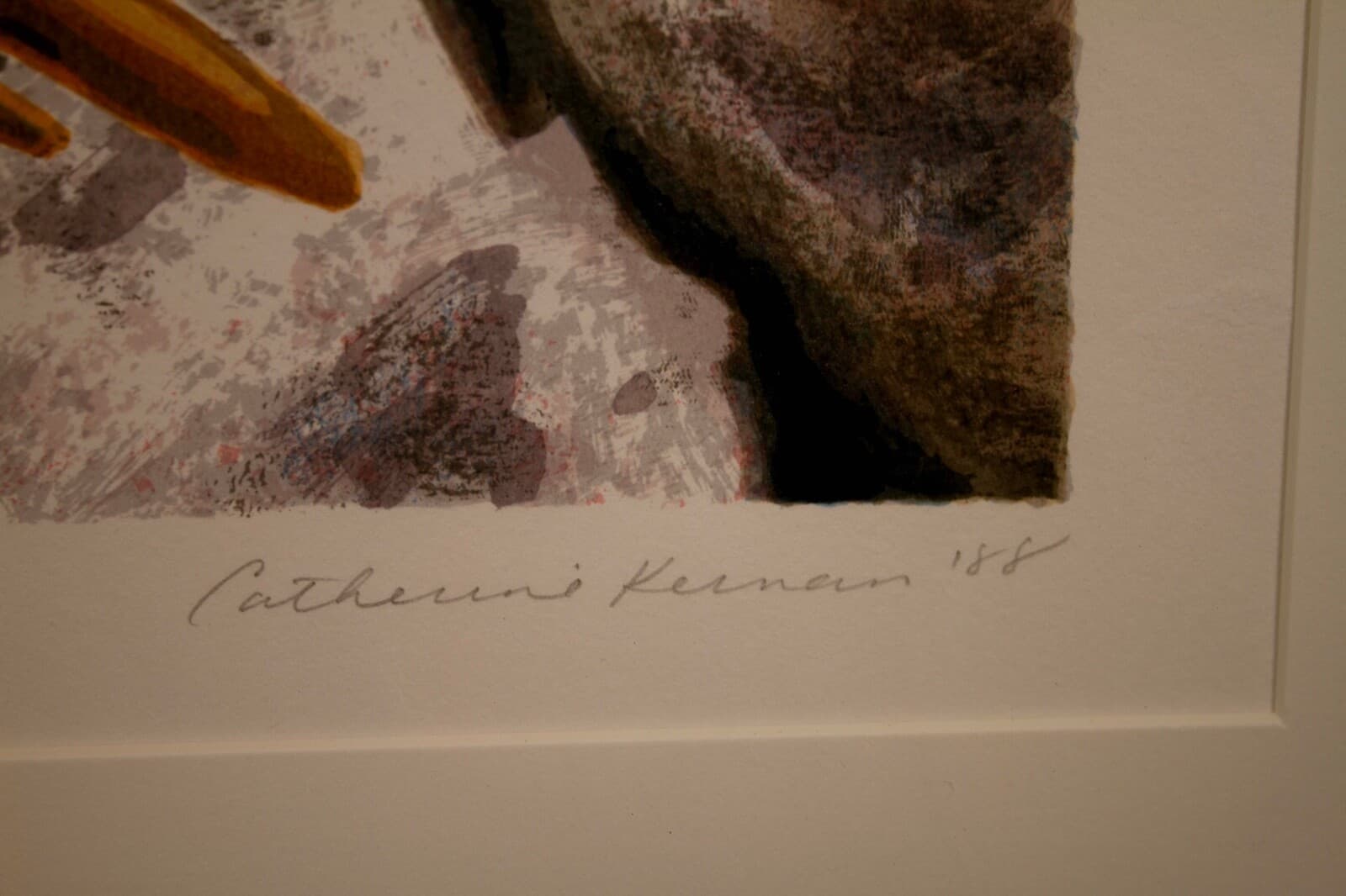 Catherine Kernan Sticks #2 Signed Contemporary Abstract Screenprint 15/61 Framed - Thumbnail 8
