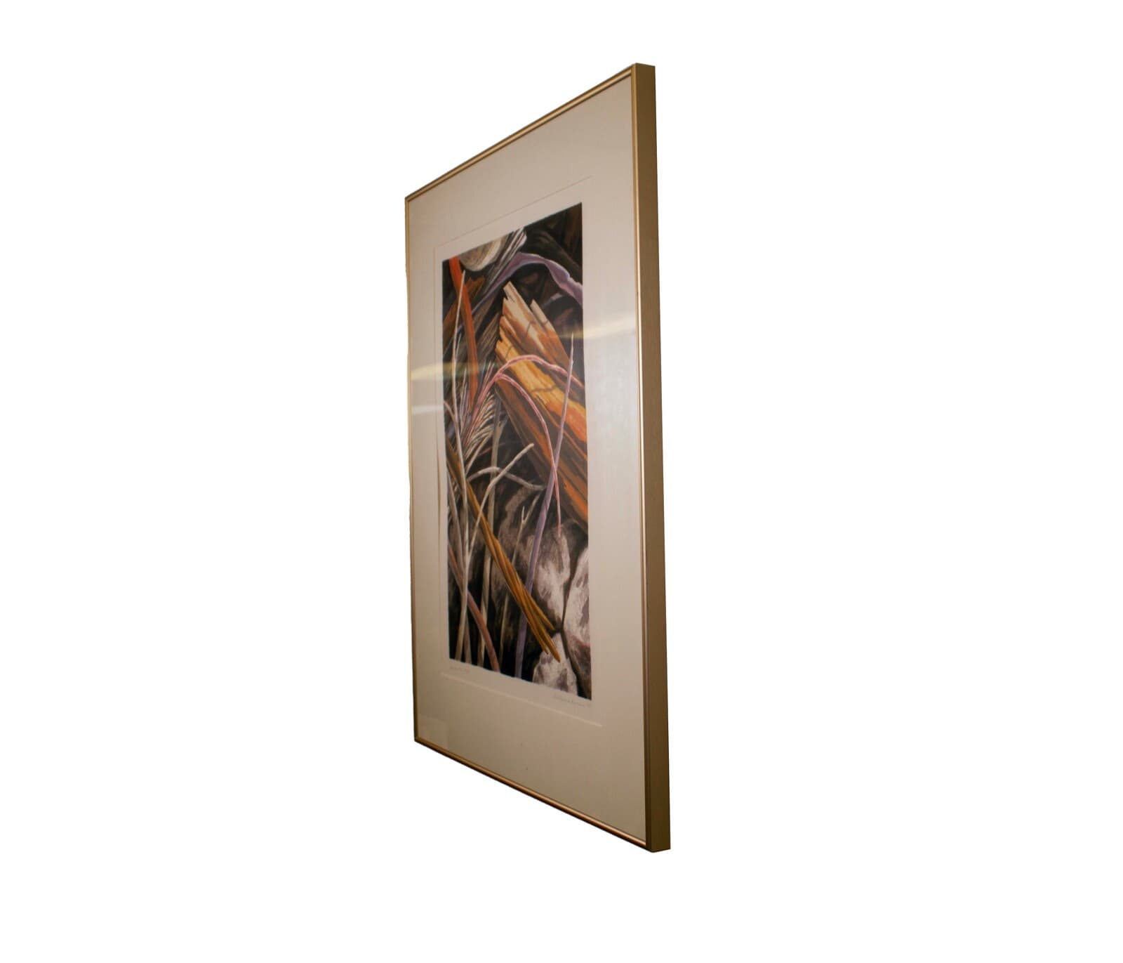 Catherine Kernan Sticks #2 Signed Contemporary Abstract Screenprint 15/61 Framed - Thumbnail 3