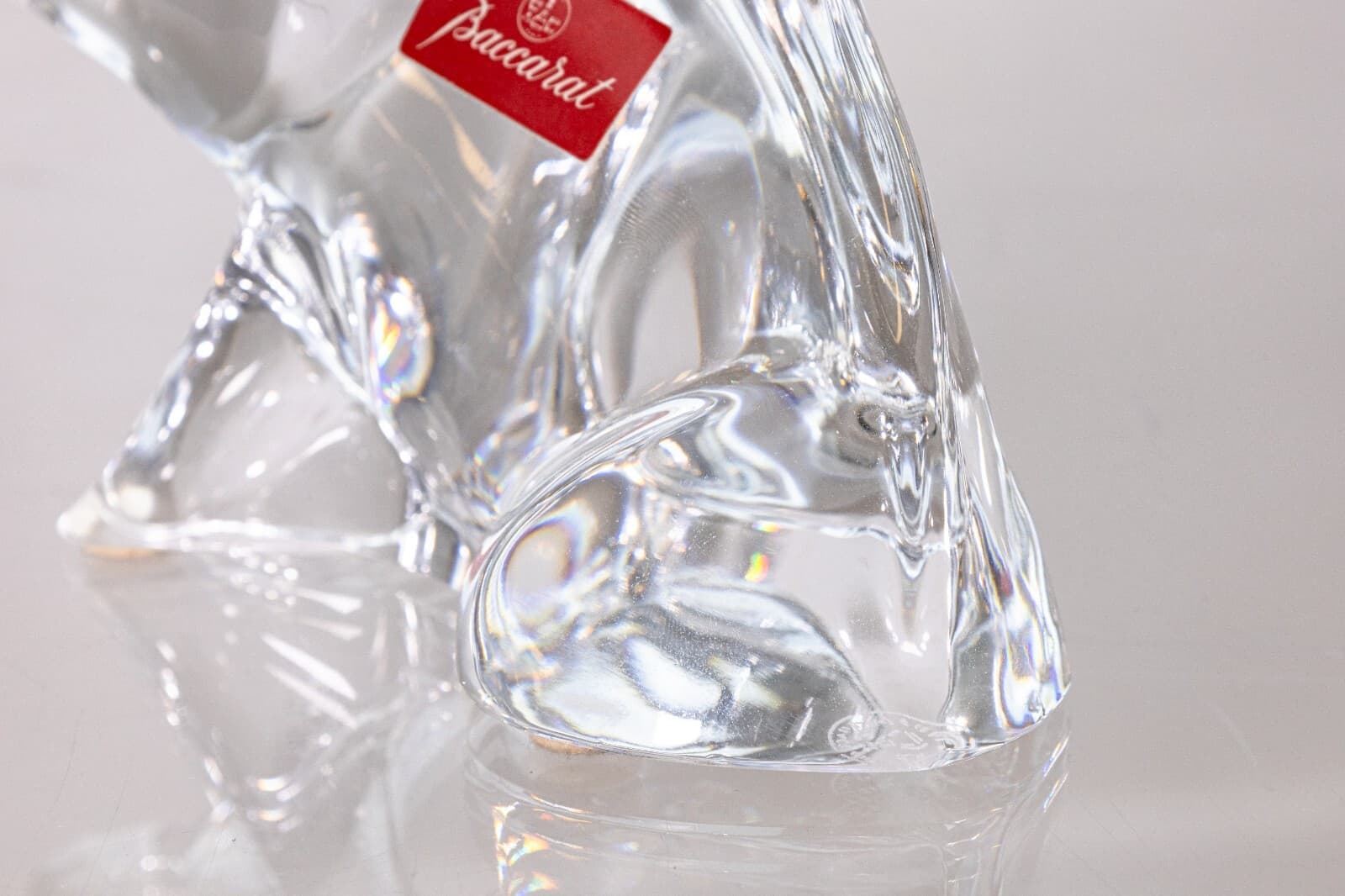Baccarat Crystal Glass Boar Figurine Table Sculpture - Thumbnail 5