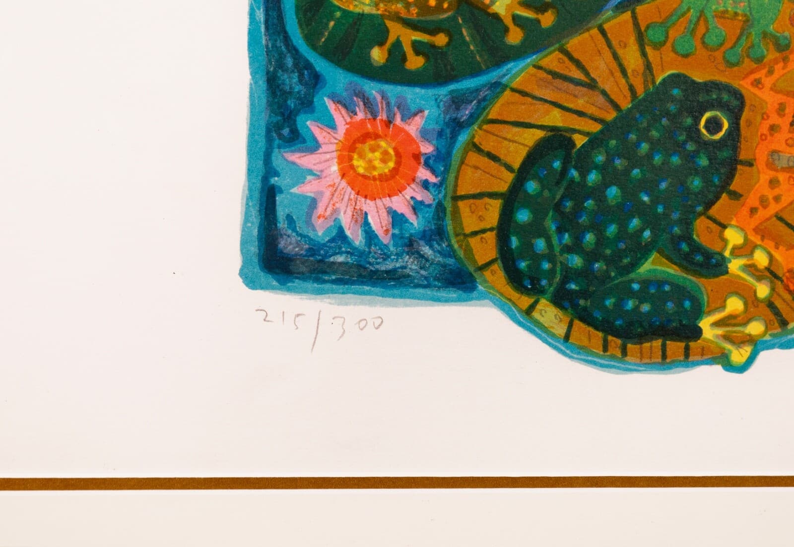 Judith Bledsoe A Knot Of Toads Signed Modernist Lithograph 215/300 Framed - Thumbnail 5