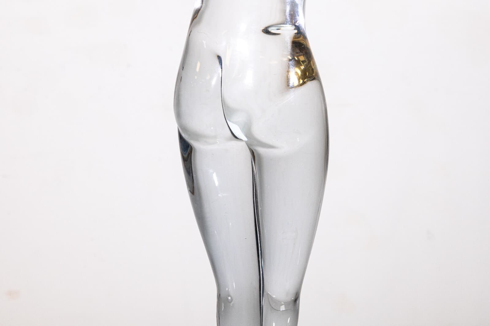 Elio Raffaeli for Salviati Murano Glass Clear Sculpture of a Figurative Woman - Thumbnail 6