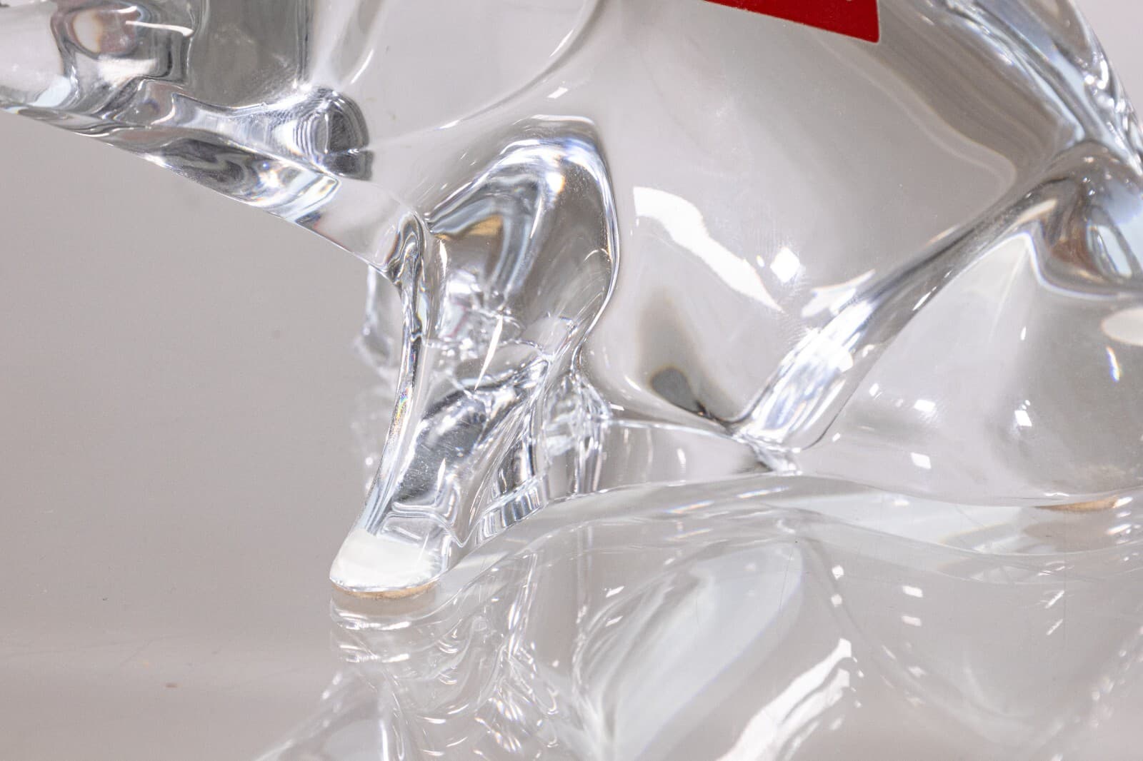 Baccarat Crystal Glass Boar Figurine Table Sculpture - Thumbnail 4