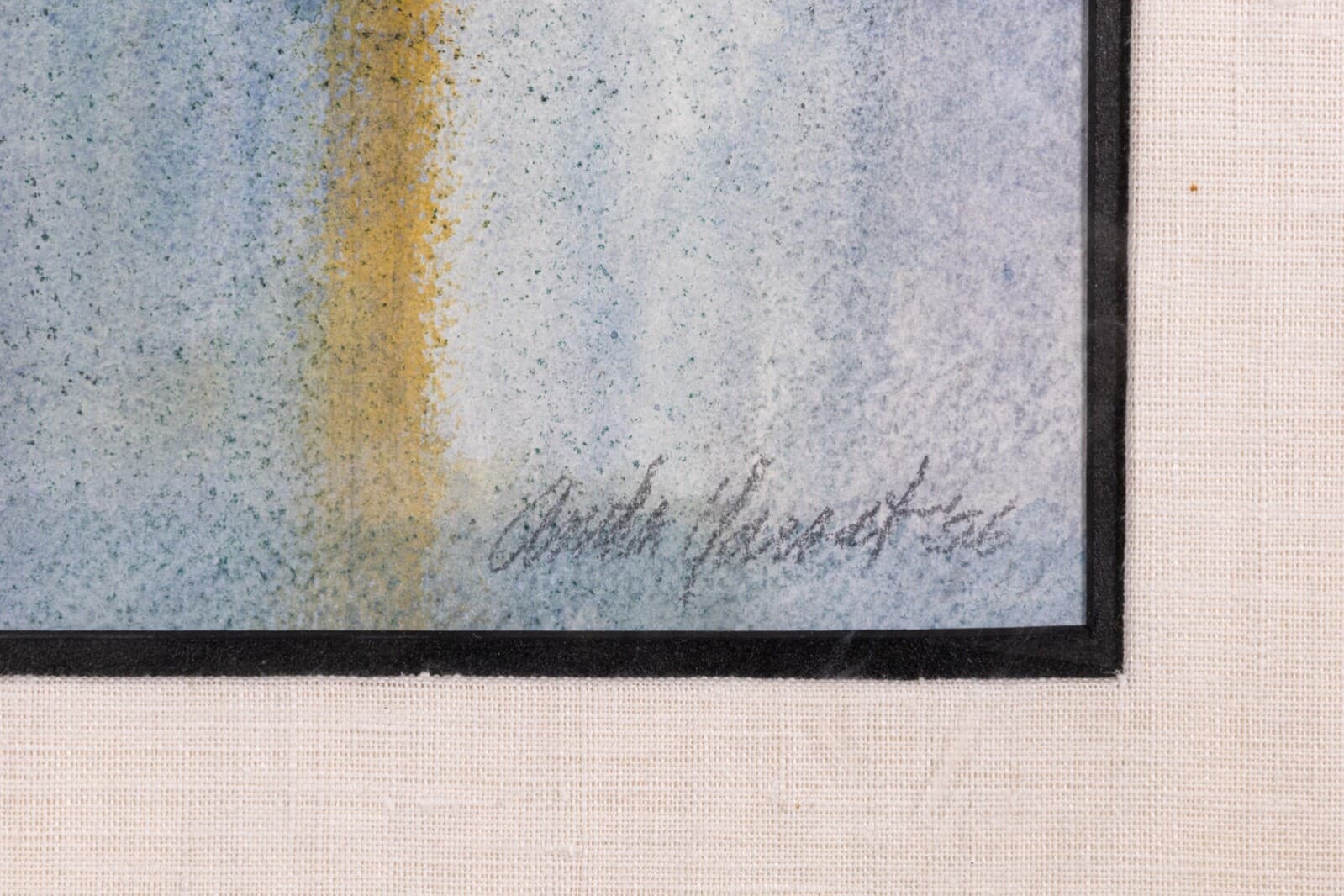 Mid Century Modern Skyline Cityscape Abstract Expressionism Oil Painting - Thumbnail 4