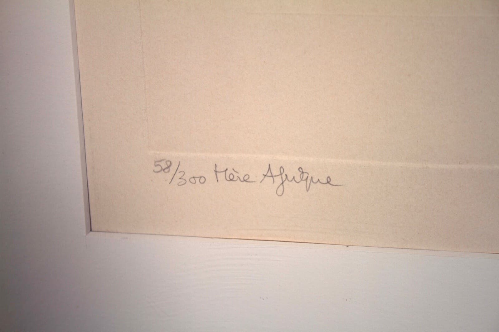 Guillaume Azoulay Mere Afrique Signed Modern Etching on Paper 58/300 Framed 1977 - Thumbnail 9