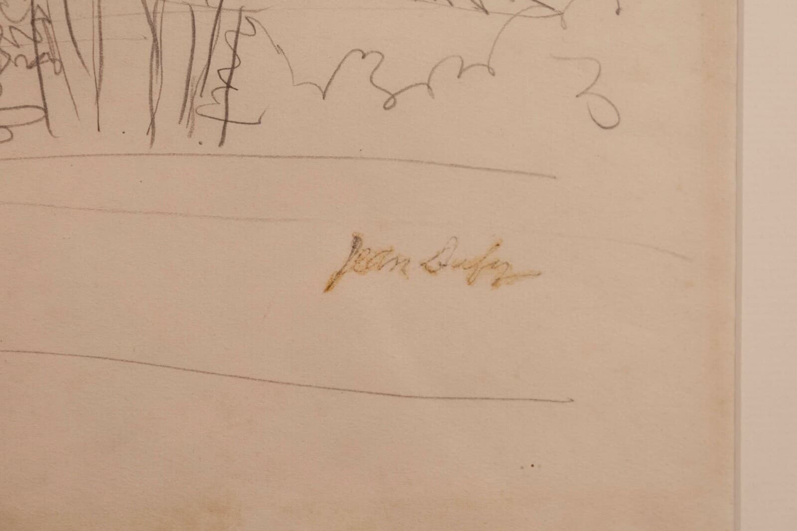 Jean Dufy Signed Untitled Neighborhood Drawing Graphite on Paper - Thumbnail 10