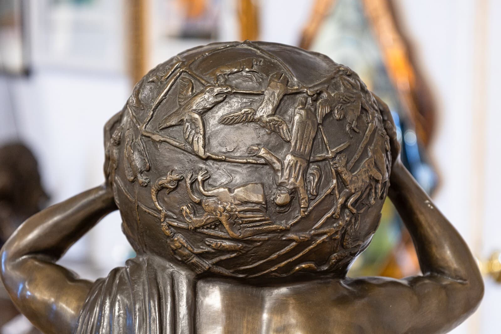 Claude Michel Clodion After Altlas Bronze Figurative Sculpture 1890s - Thumbnail 6