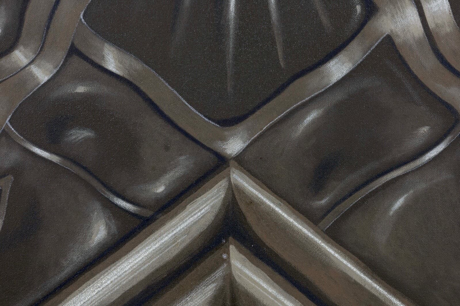 Dan Poole Deco Panel Signed 1984 Acrylic Contemporary Painting on Canvas Framed - Thumbnail 8