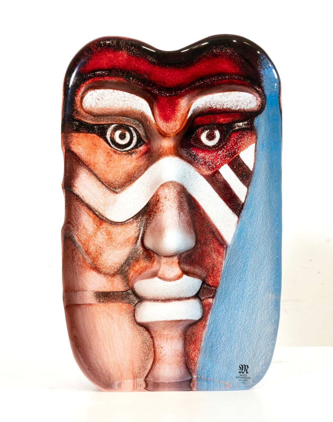 Mats Jonasson Kiwok Masqot Series Contemporary Lead Crystal Figurine Malaras Swe - Thumbnail 4