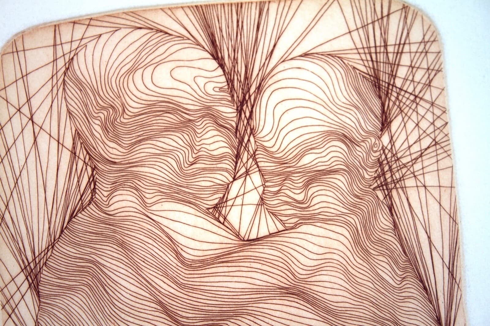 Guillaume Azoulay Mere Afrique Signed Modern Etching on Paper 58/300 Framed 1977 - Thumbnail 7