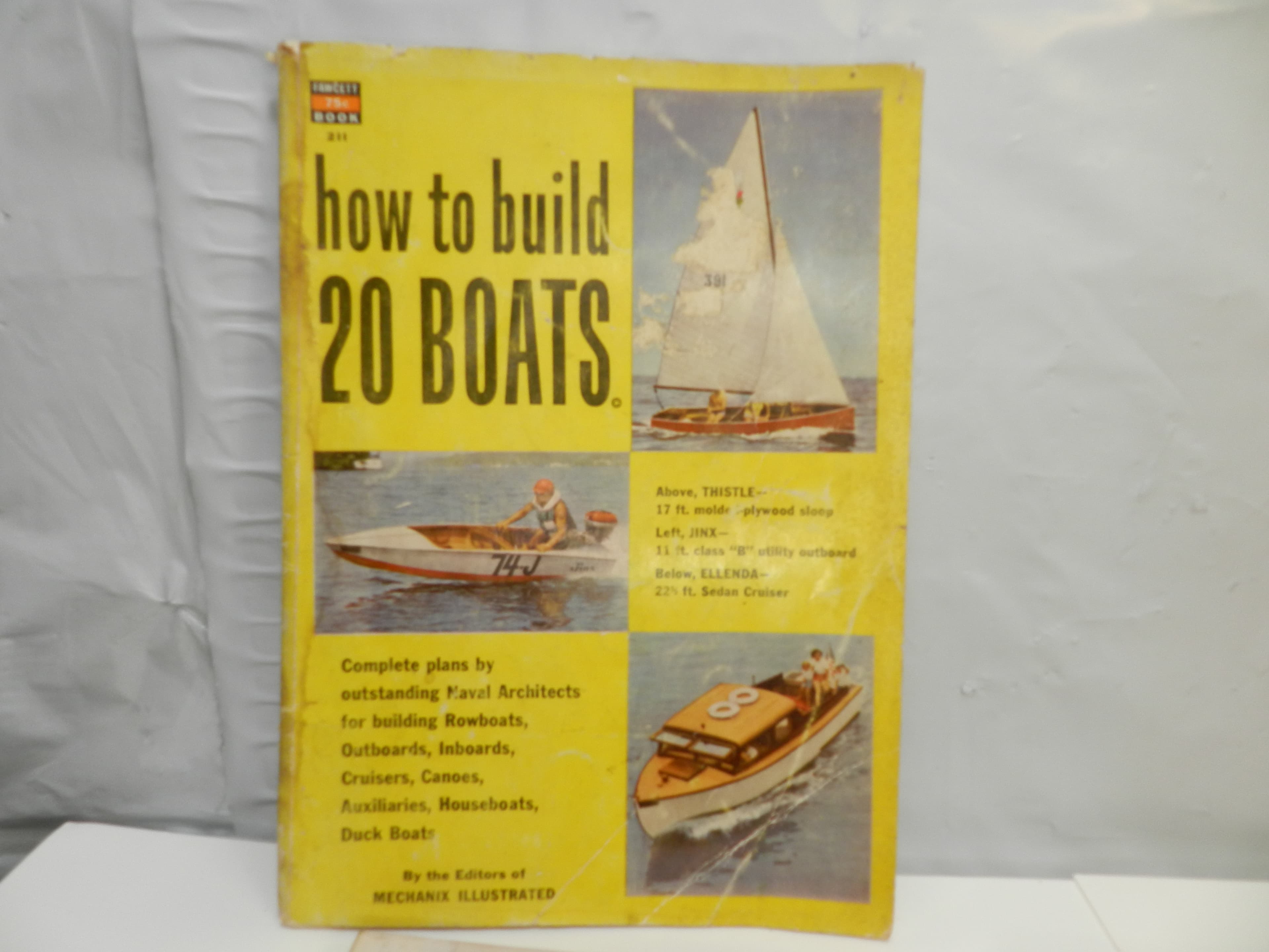5 Vintage 60's 70's Popular Science and Mechanics / Mechanix Build Boats  (O46J) - Thumbnail 2