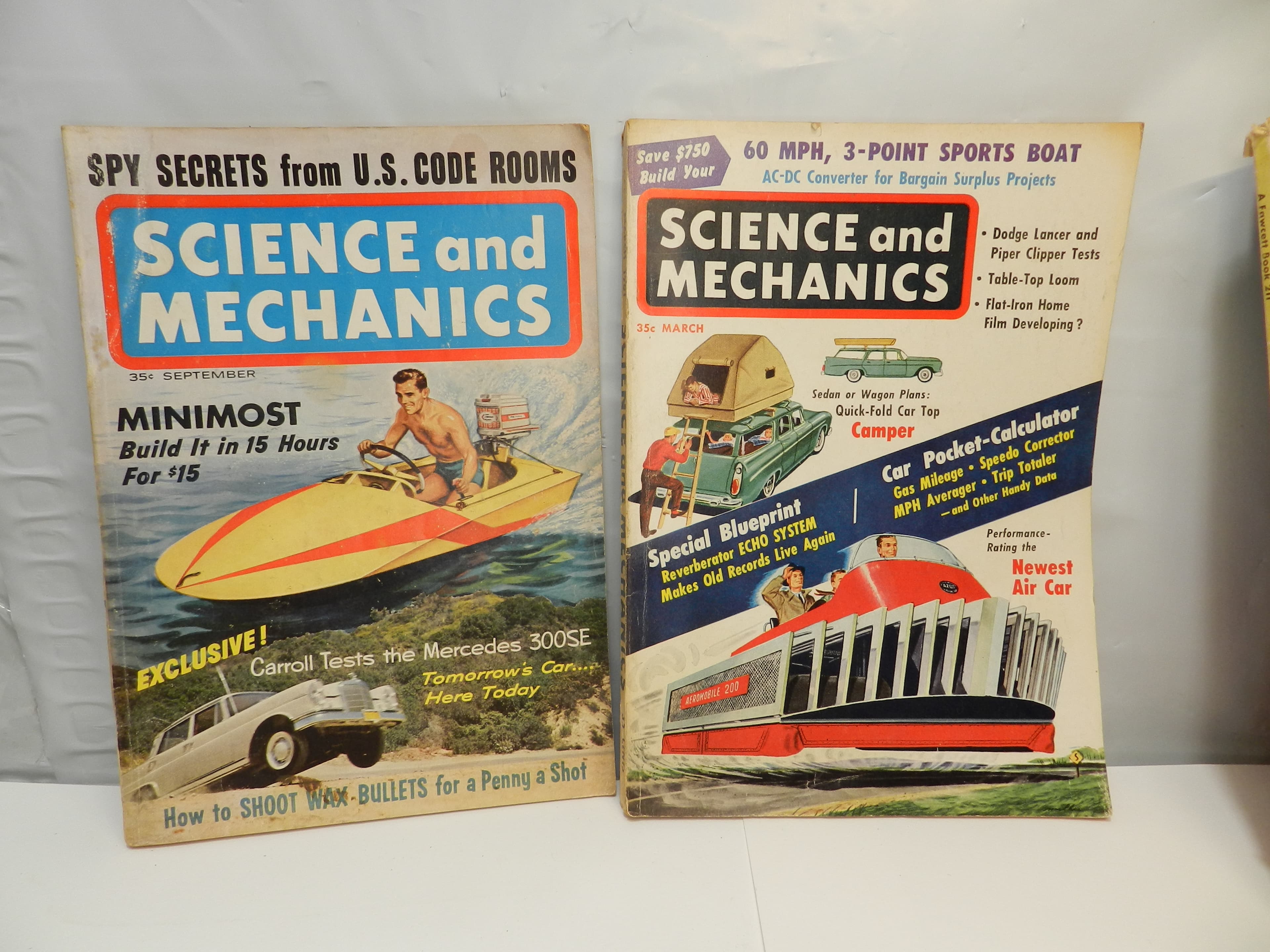 5 Vintage 60's 70's Popular Science and Mechanics / Mechanix Build Boats  (O46J) - Thumbnail 3