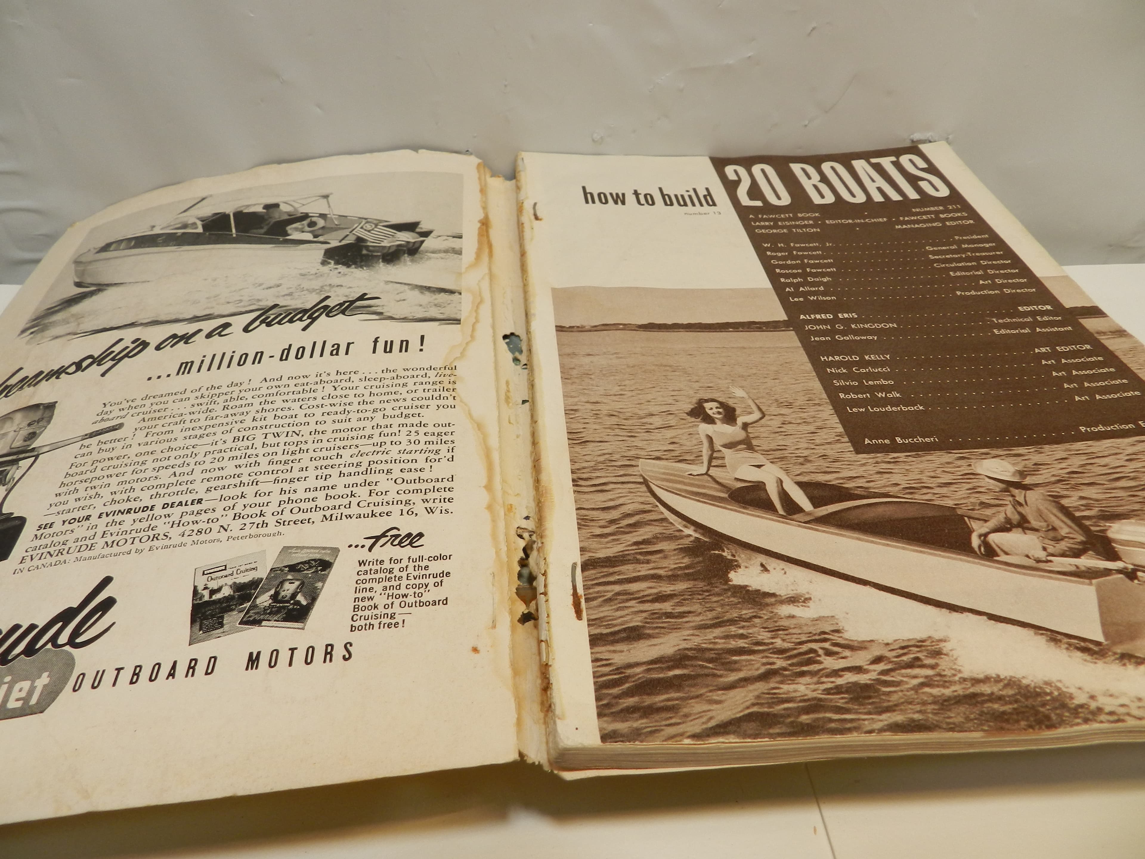 5 Vintage 60's 70's Popular Science and Mechanics / Mechanix Build Boats  (O46J) - Thumbnail 4
