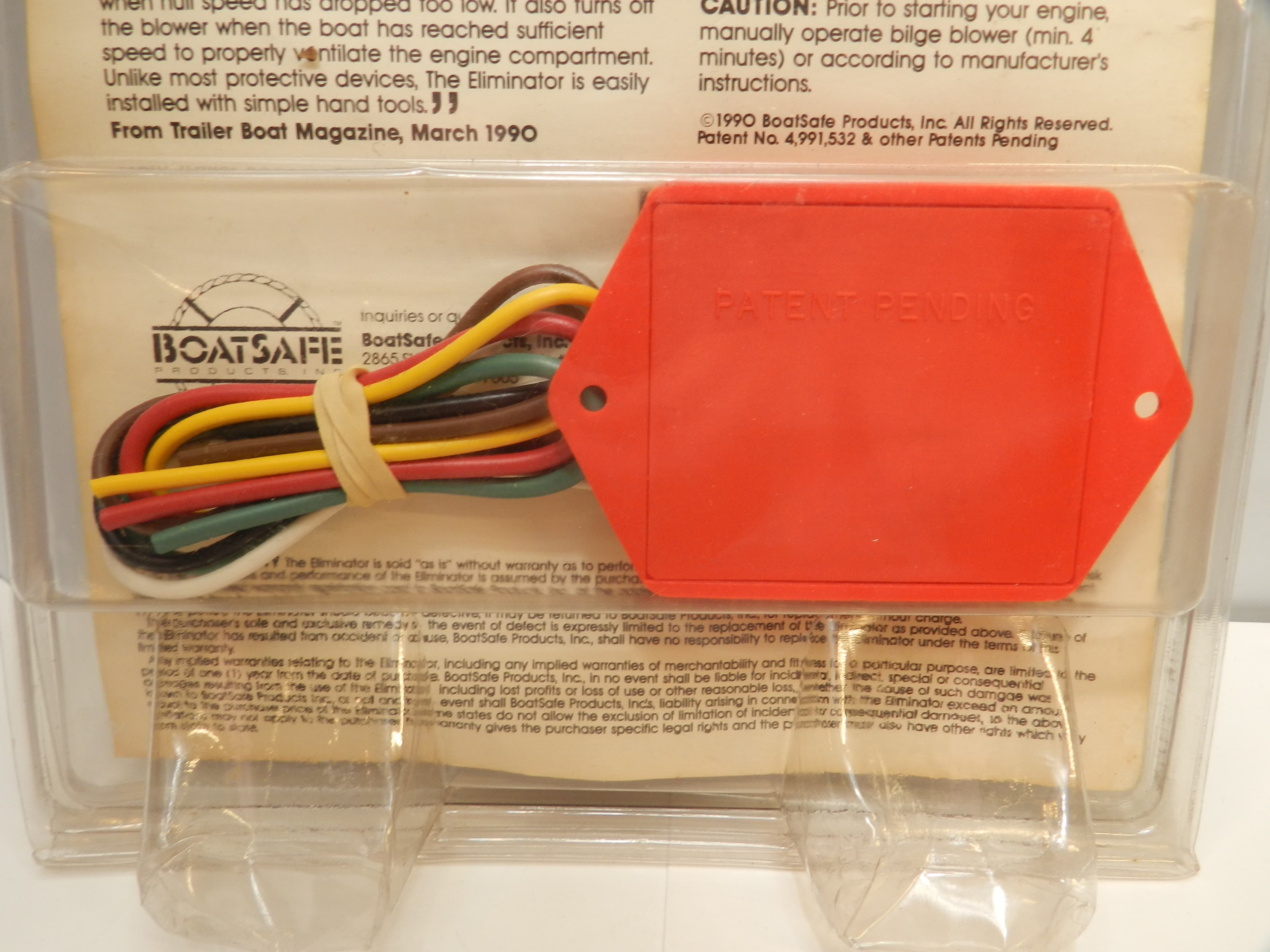 New Eliminator Automatically Operates Bilge Blowers Boats 8 Cyl Engine  (O49J) - Thumbnail 4