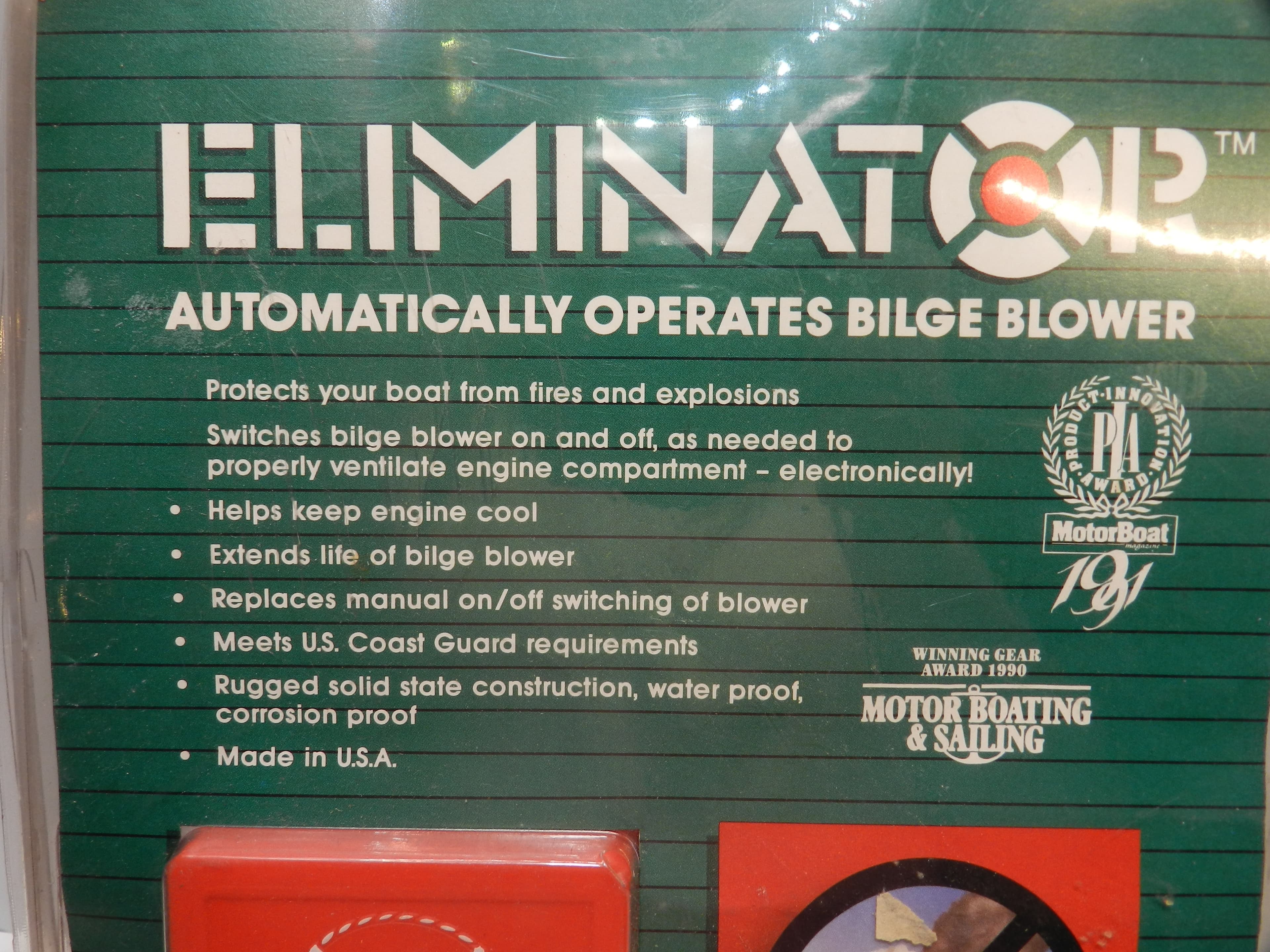 New Eliminator Automatically Operates Bilge Blowers Boats 8 Cyl Engine  (O49J) - Thumbnail 2