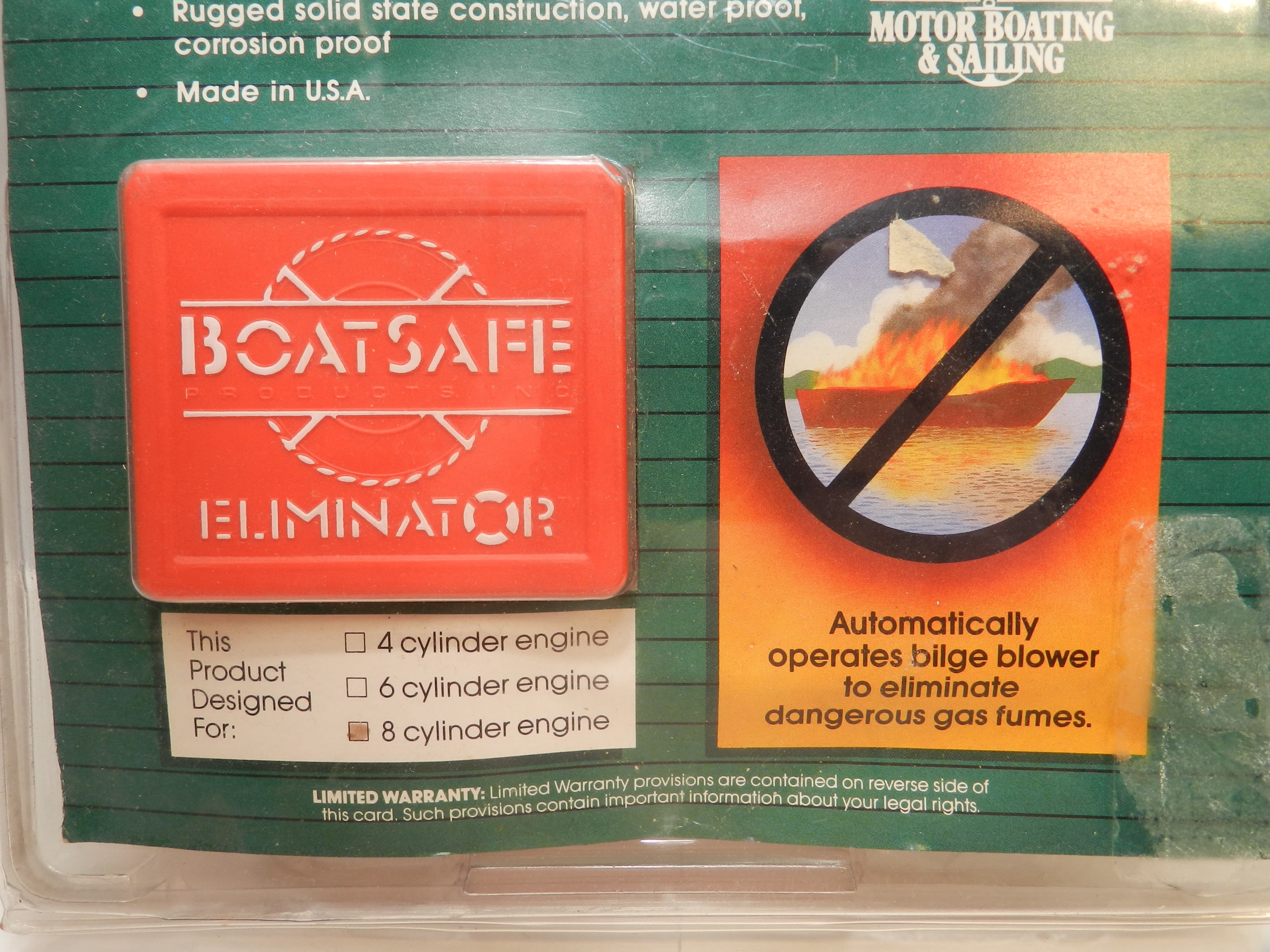 New Eliminator Automatically Operates Bilge Blowers Boats 8 Cyl Engine  (O49J) - Thumbnail 3